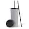 JoyJolt® 20oz. Vacuum Insulated Tumbler with Flip Lid & Straw